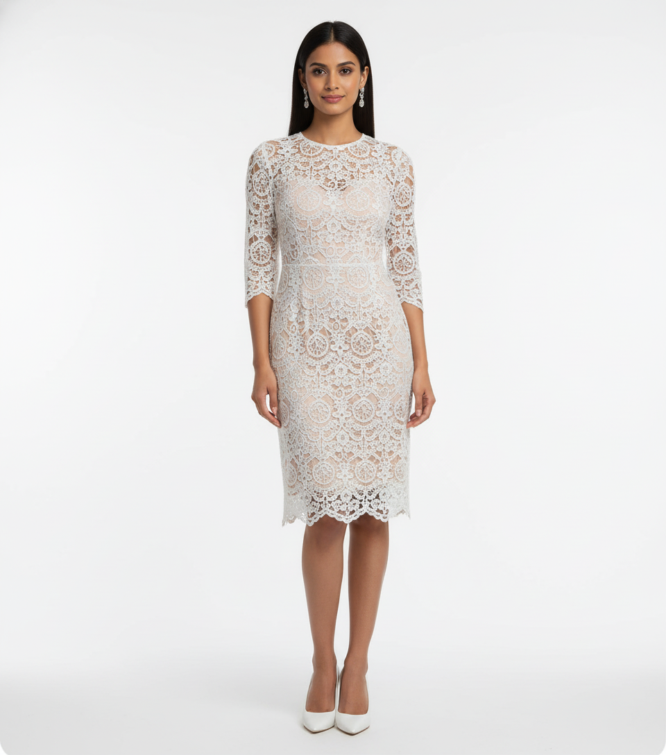 Chemical Lace Mesh — White Baroque